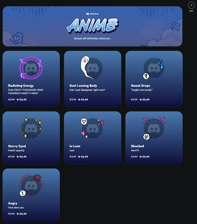 Discord decorations with anime avatars - personalize your server with eye-catching decorations and anime-themed avatars for a unique and vibrant community experience.