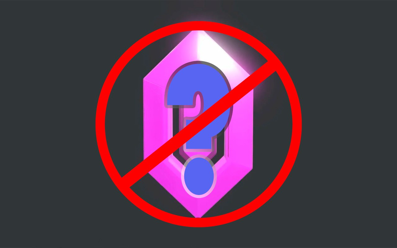 Crossed-out Discord Nitro icon, symbolizing server boost cancellation.